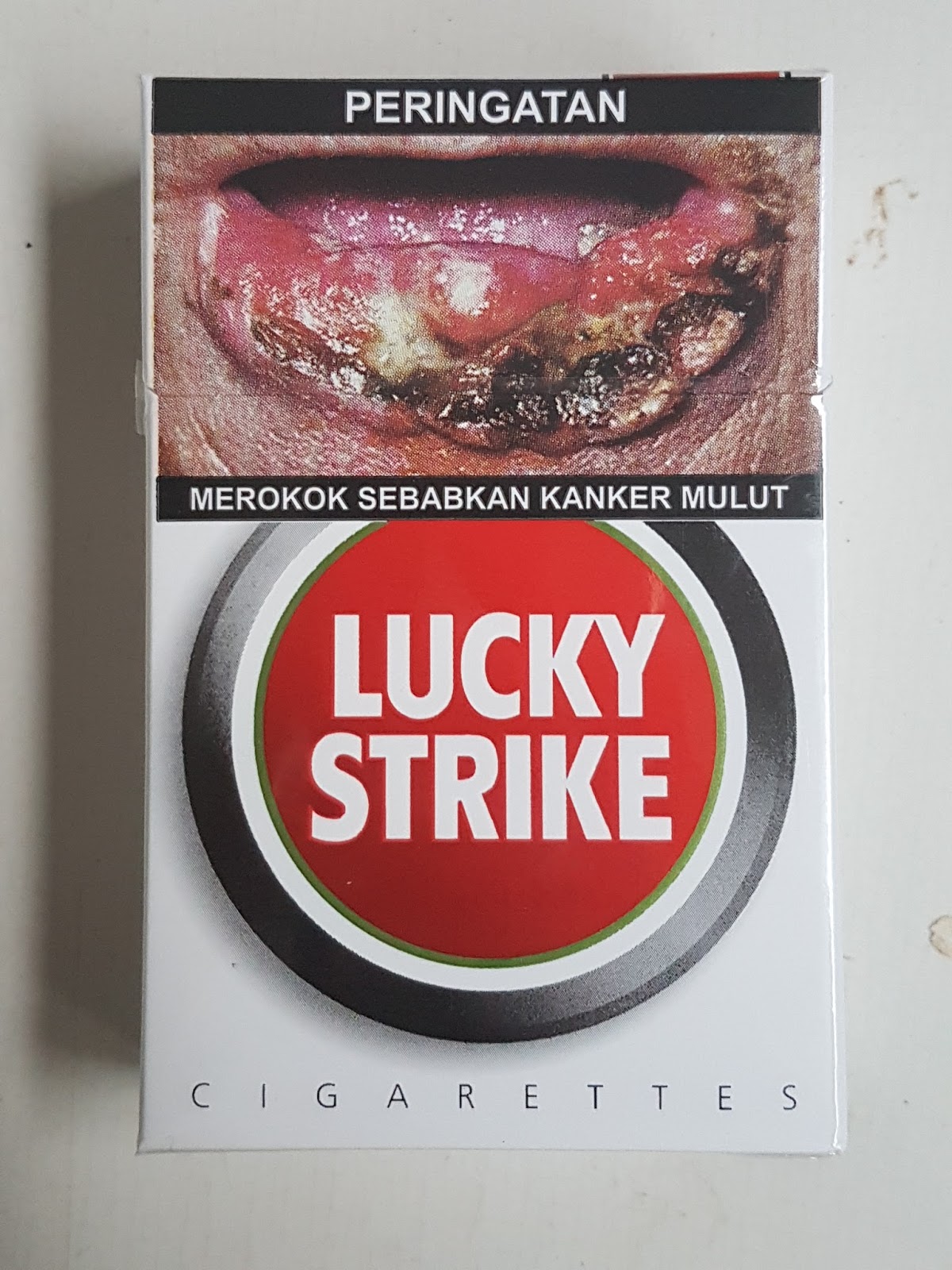 Lucky Strike Original Red Merah SPM Full Flavor dengan 