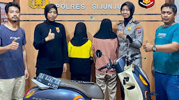 2 Gadis ABG Usia 14 Tahun Ditangkap Polres Sijunjung Karena Mencuri Motor