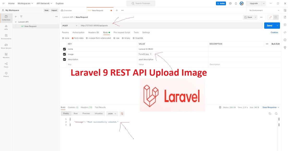 Laravel 9 REST API Upload Image | Tutorial101