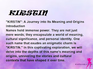 meaning of the name "KIRSTIN"