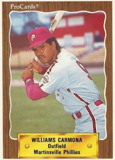 William Carmona 1990 Martinsville Phillies