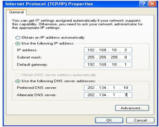 Setting IP Address  NIC