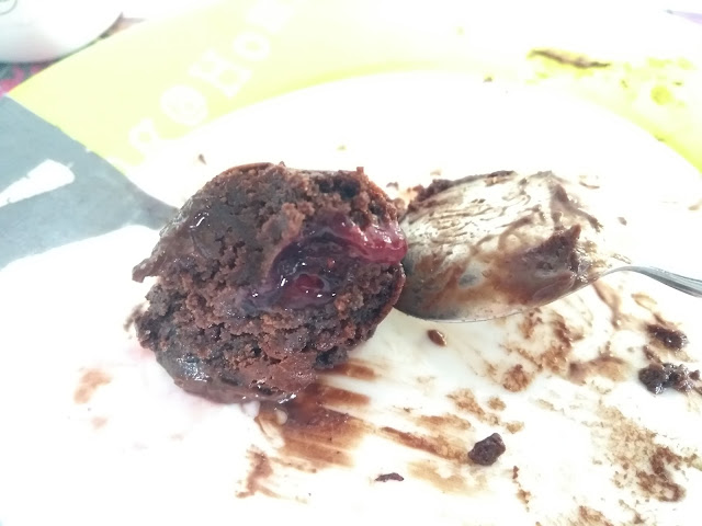 Brownie aux myrtilles