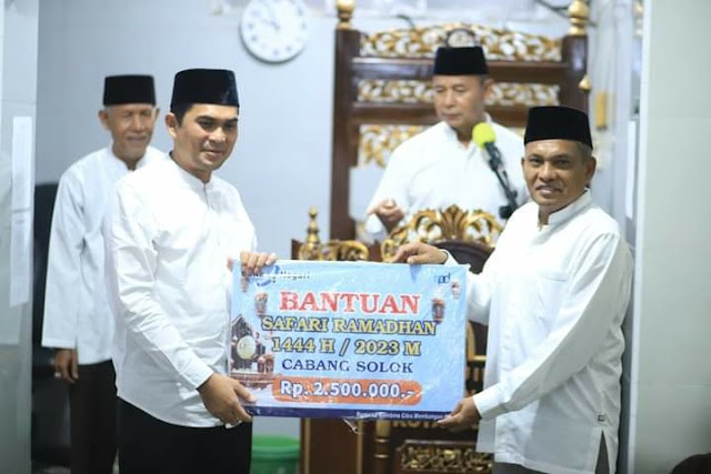 Wako Solok Safari Ramadan kunjungi  Masjid Al Manar