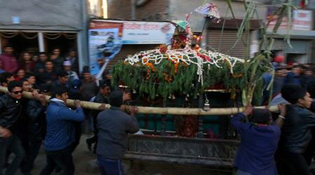 nhegan jatra or satgaule jatra