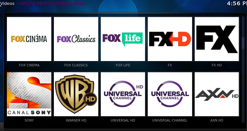 إضافة Grupo Mexico لمشاهدة أفضل القنوات العالمية على برنامج Kodi