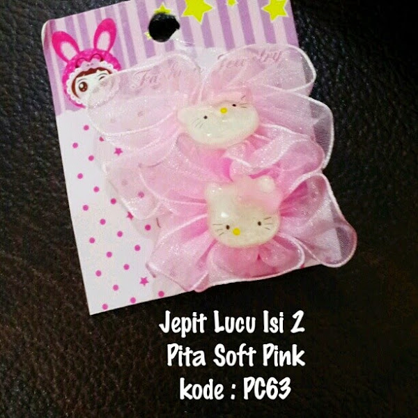 Ikat Rambut Hello Kitty Murah Grosir Ecer Soft Pink