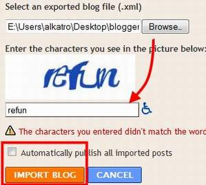 import xml ke blogger