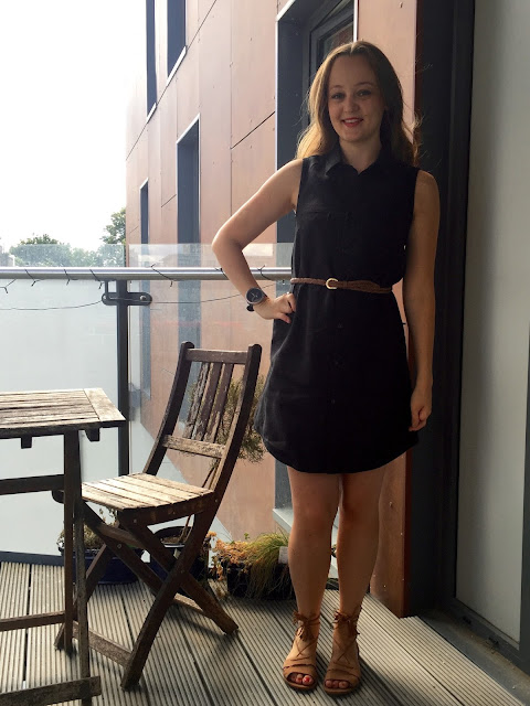 Diary of a Chain Stitcher: Black Linen Grainline Alder Shirtdress