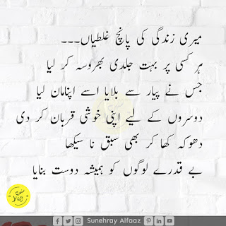 Deep and Wise Quotes in Urdu