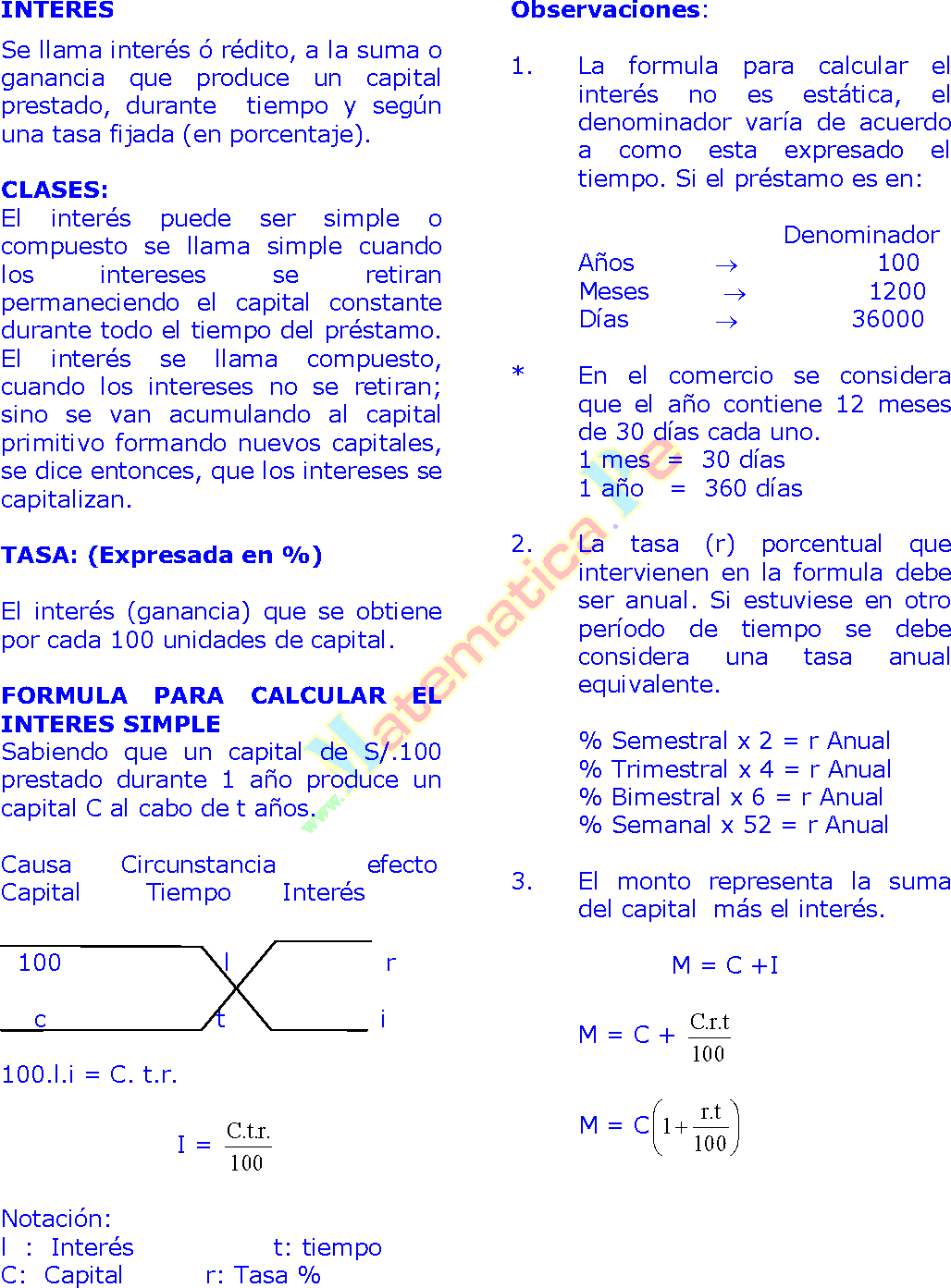 Inter s Simple e Inter s Compuesto