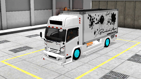 livery mod truck isuzu nmr71 box bussid art