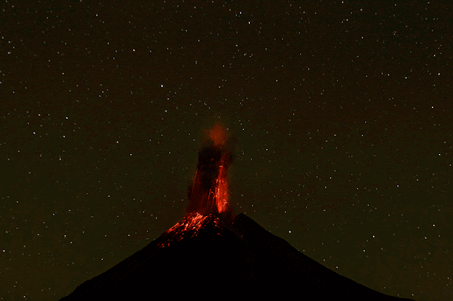 Volcán de Colima (Fuego) Eruption