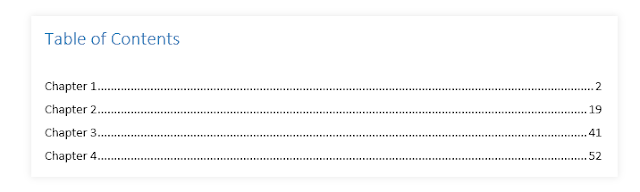 Cara untuk Membuat Table Of Content dalam Word