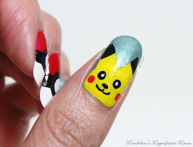 Pokémon Pikachu Nail Design