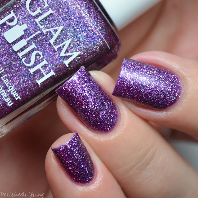 purple ultra holographic nail polish