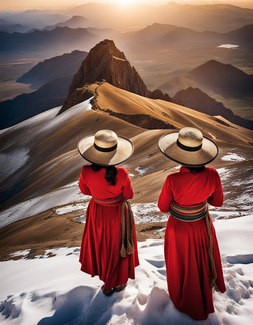 Cholitas Escaladoras. Climbing Cholitas