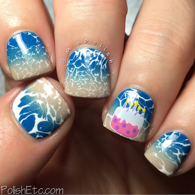 Cake by the Ocean nails for the #31DC2016Weekly by McPolish