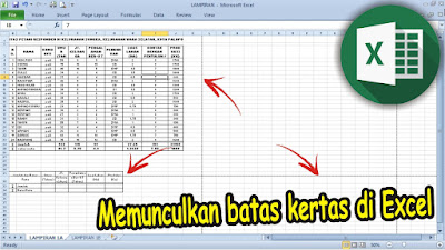 Cara Menampilkan Batas Kertas di Microsoft Excel