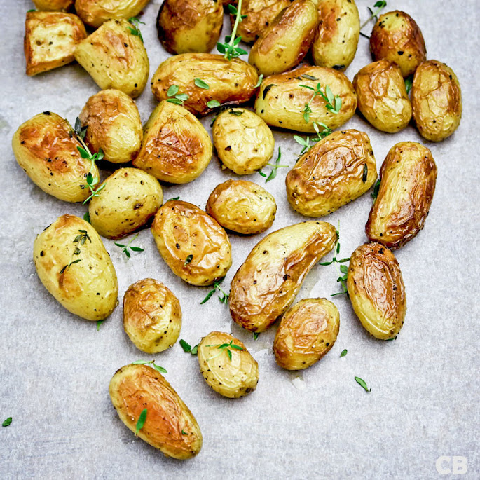 Recept In de oven geroosterde krieltjes in de schil