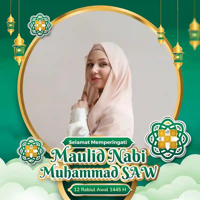 twibbon maulid nabi 1445 hijriah 2023 gratis online