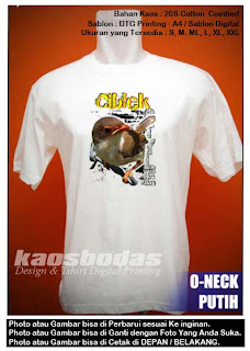 Kaos gambar Ciblek 01