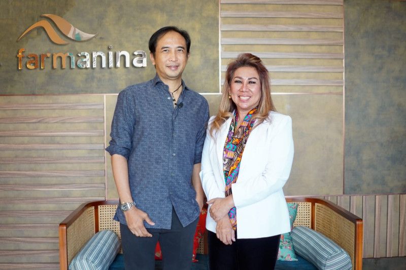 Piyu Padi bersama pemilik Farmanina Aesthetic & Hair Clinic, dr. Farmanina, M.Bio (AAM).