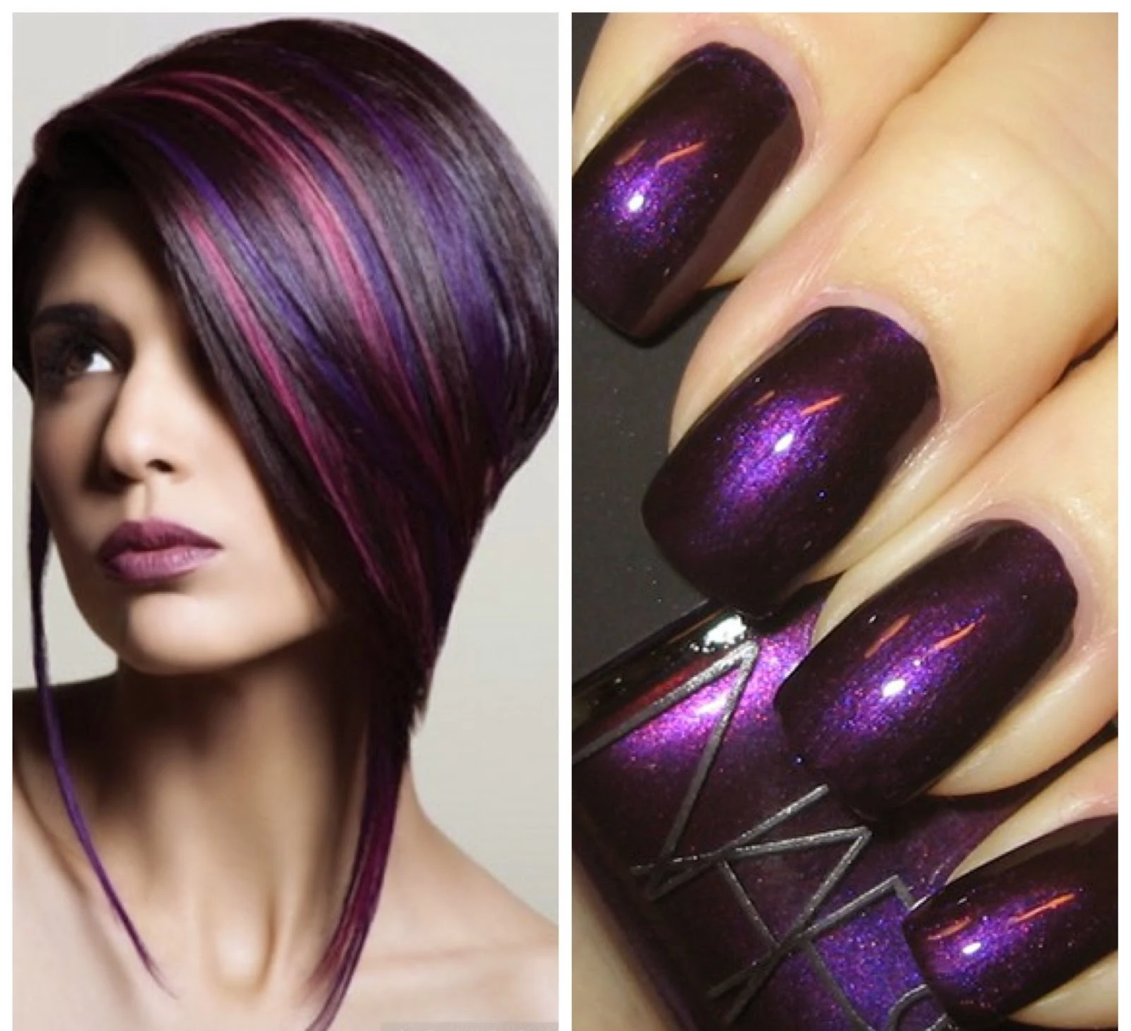 textures-trends-purple-hair-nail-polish