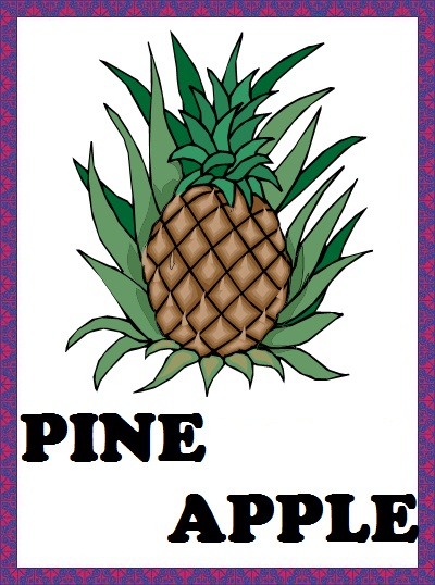 Fruits Flashcards - Pineapple