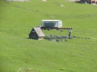 Abandon ski lift near Hotel Durmitor, Montenegro