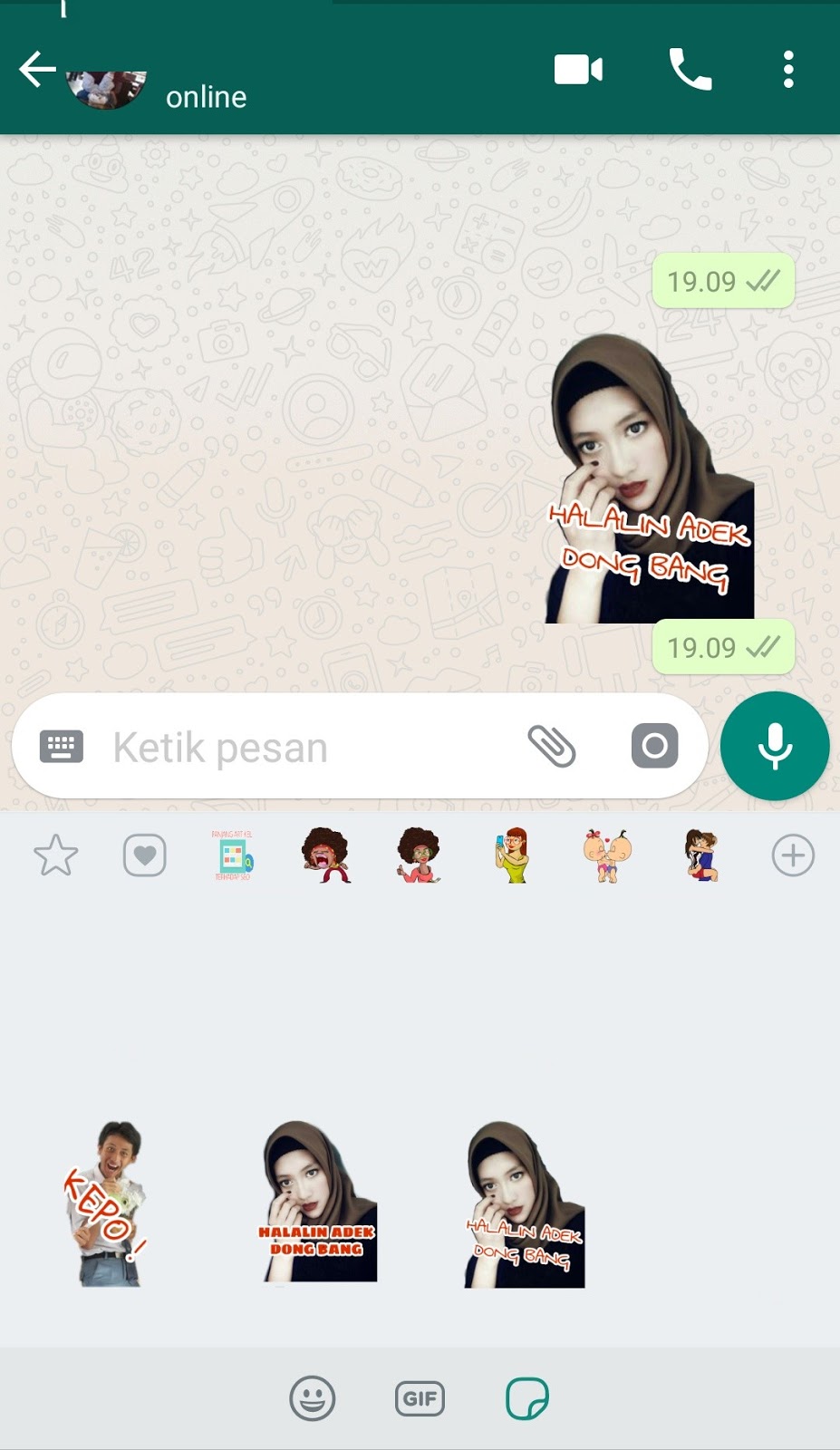 Cara Mengirim Dan Membuat Stiker Whatsapp Dengan Gambar Sendiri