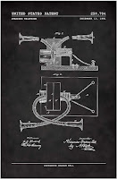 Image: Alexander Graham Bell Telephone Patent Poster - Patent Artwork