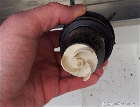 Impeller-fastnat