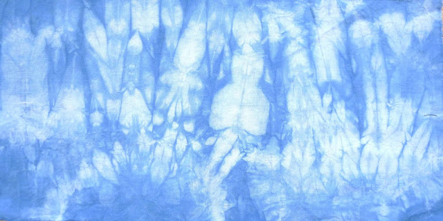 Bidulafil shibori indigo