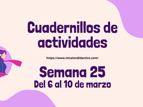 Semana 25: Cuadernillo de actividades 1er grado