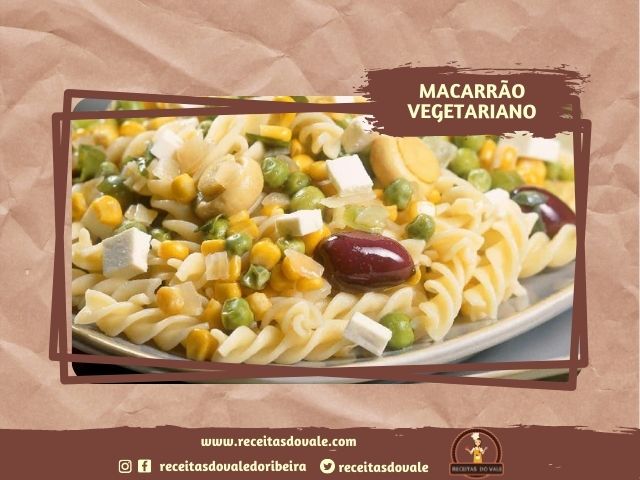 Receita de Macarrão Vegetariano