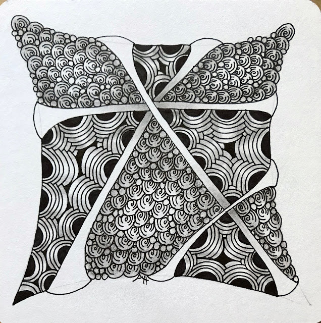 Alice Hendon, Diva Challenge 365 Back to Basics, Zentangle tile