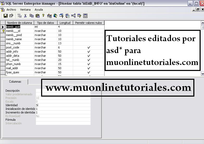 Acceso vip desde el sql