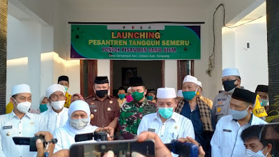 Gubernur Khofifah Dorong Ponpes Tangguh Jadi Pelopor Protokol Kesehatan