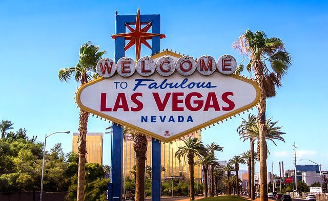 Welcome-LasVegas-Nevadaのサインの写真