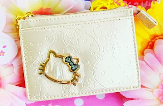 Hello Kitty Gold Coin Purse and Card Holder
