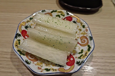 Kyoten Japanese Cuisine, tsukemono daikon yuzu