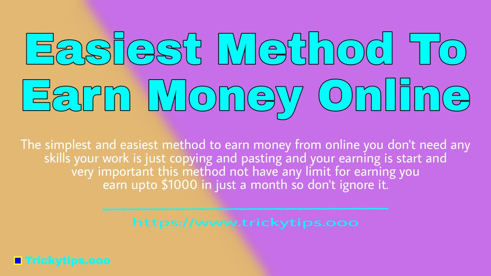 Easiest Method To Earn Money Online