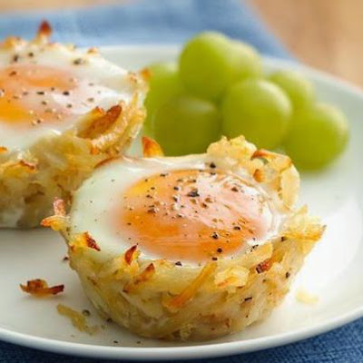 Welcome Home Blog: ♥ Hash brown Egg Nests