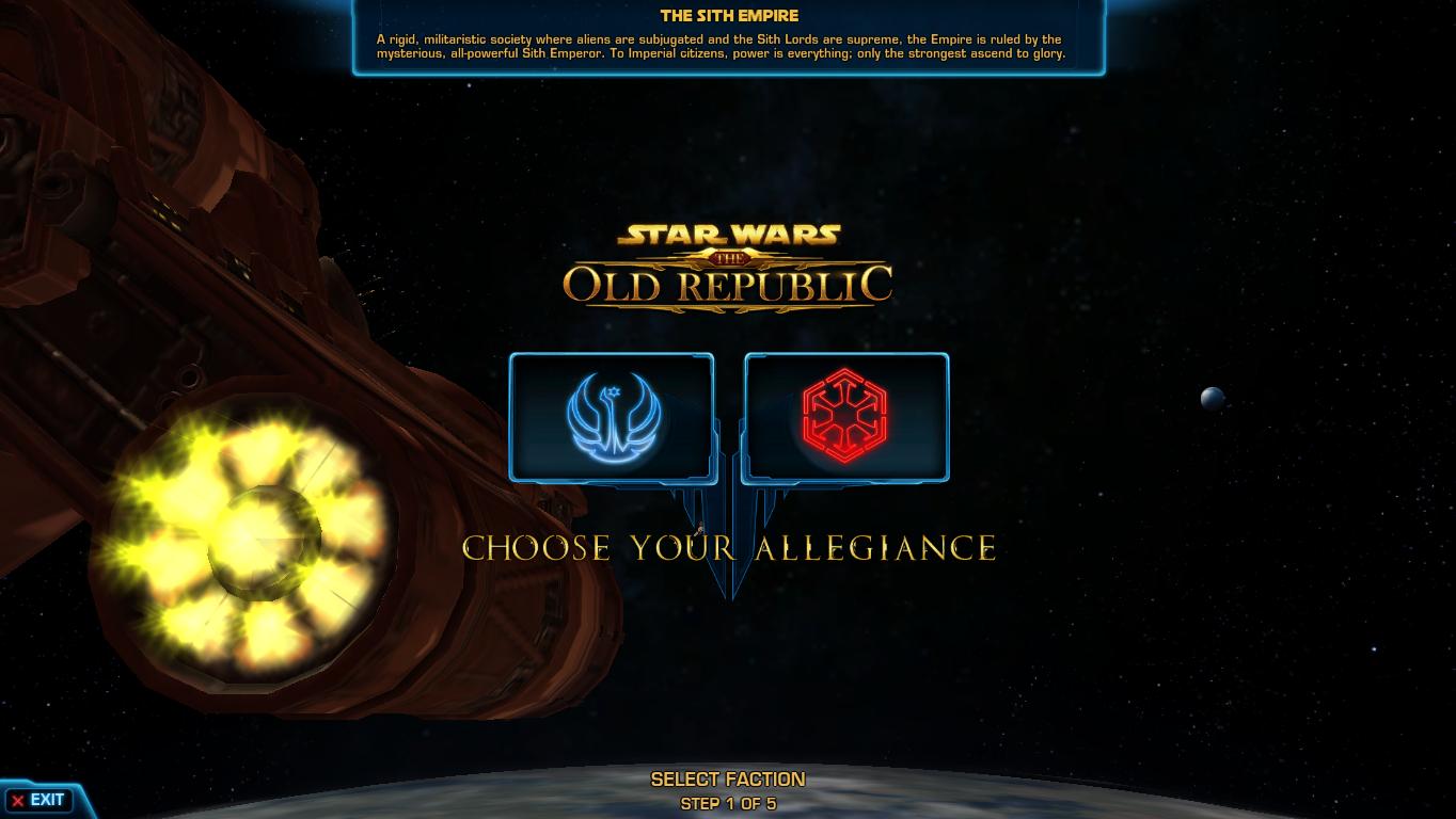 The Old Republic. Phase 1: Making Your Character - 