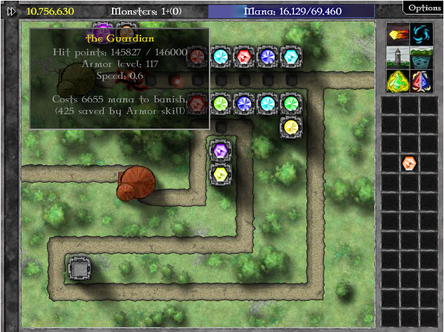 GemCraft game - fourth epic battle boss - The Lurker
