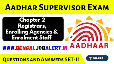 aadhar supervisor exam questions and answers in english pdf