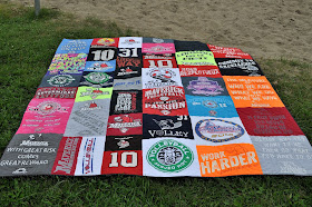 Gabrielle's T-shirt quilt