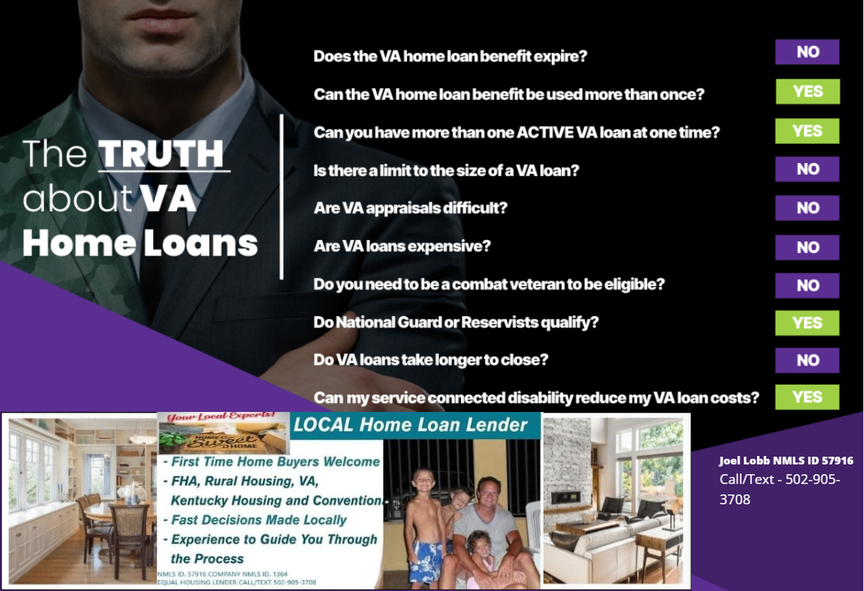 Kentucky VA Mortgage Question and Answers for Qualifying for A VA Home Loan in KY?