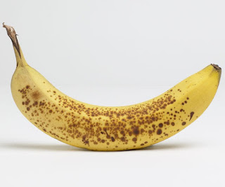 Ripe Banana with Black Spots